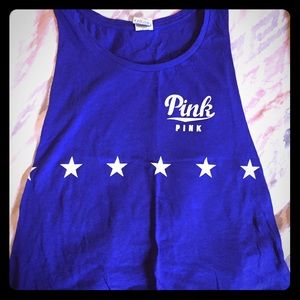 Women’s large Victoria’s Secret pink cut off.